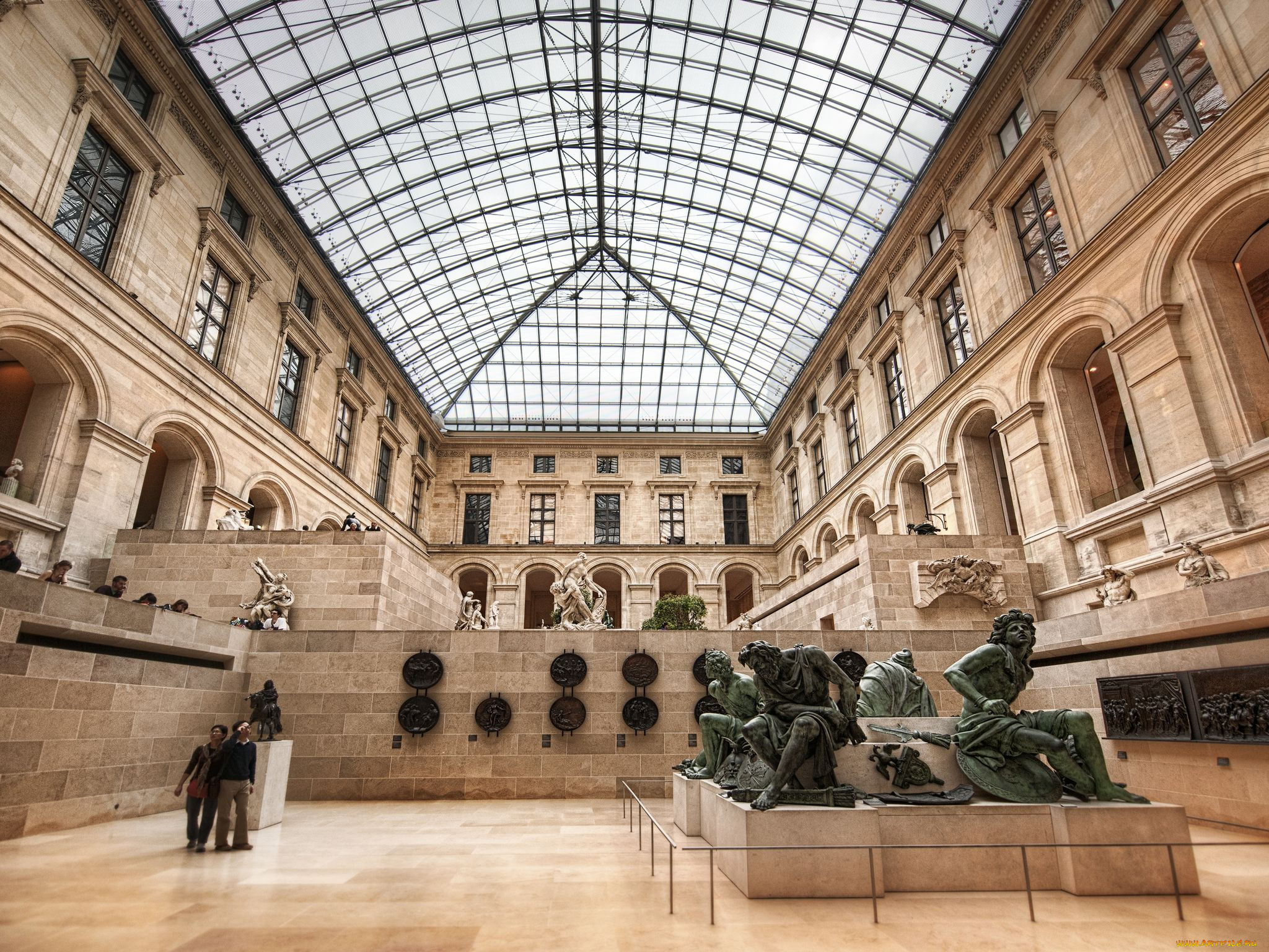 inside, the, louvre, museum, paris, , , , , 